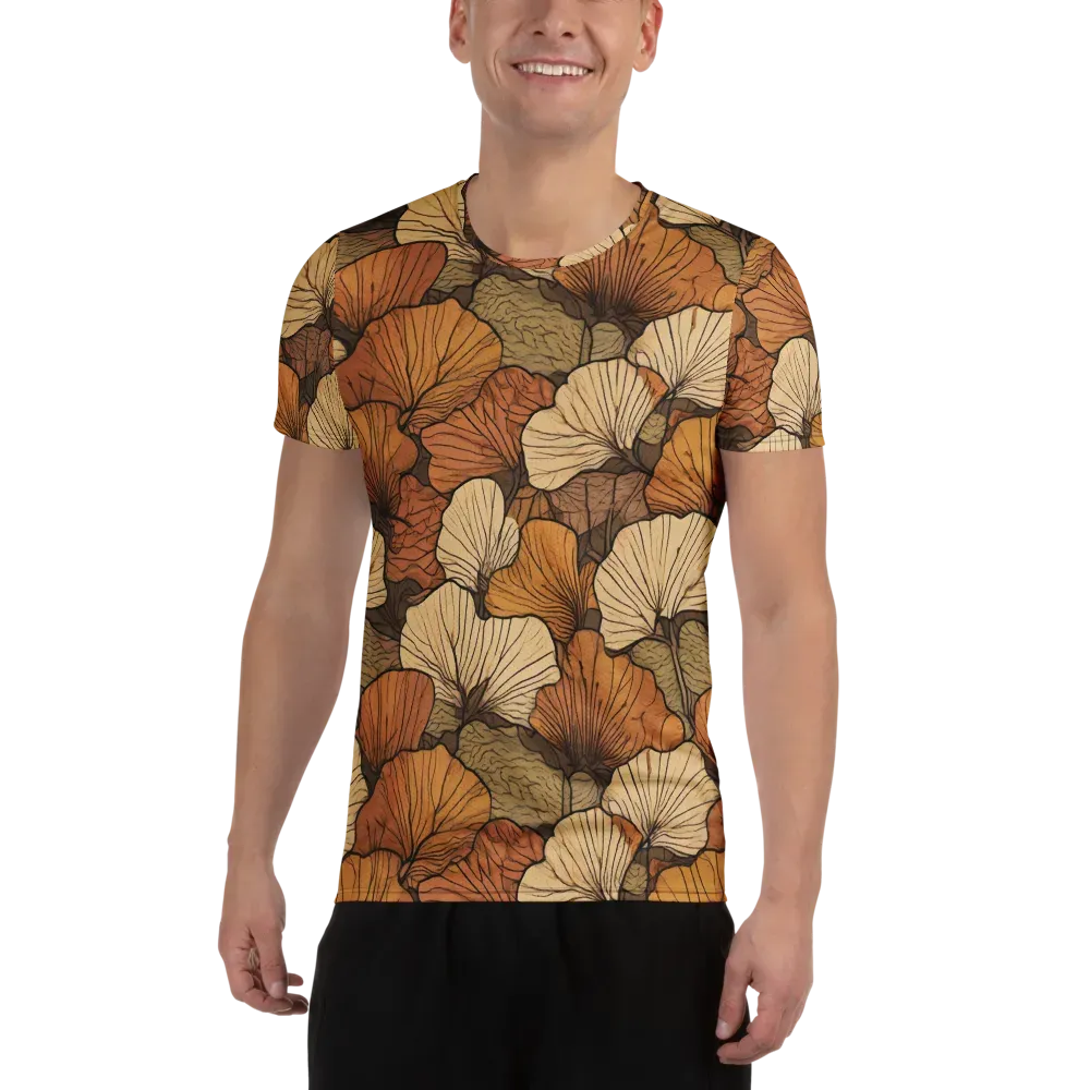 Amber Petal Atlas on Men's Athletic T-Shirt — Front