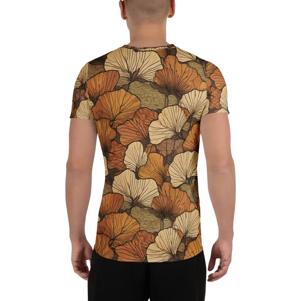 Amber Petal Atlas on Men's Athletic T-Shirt — Back