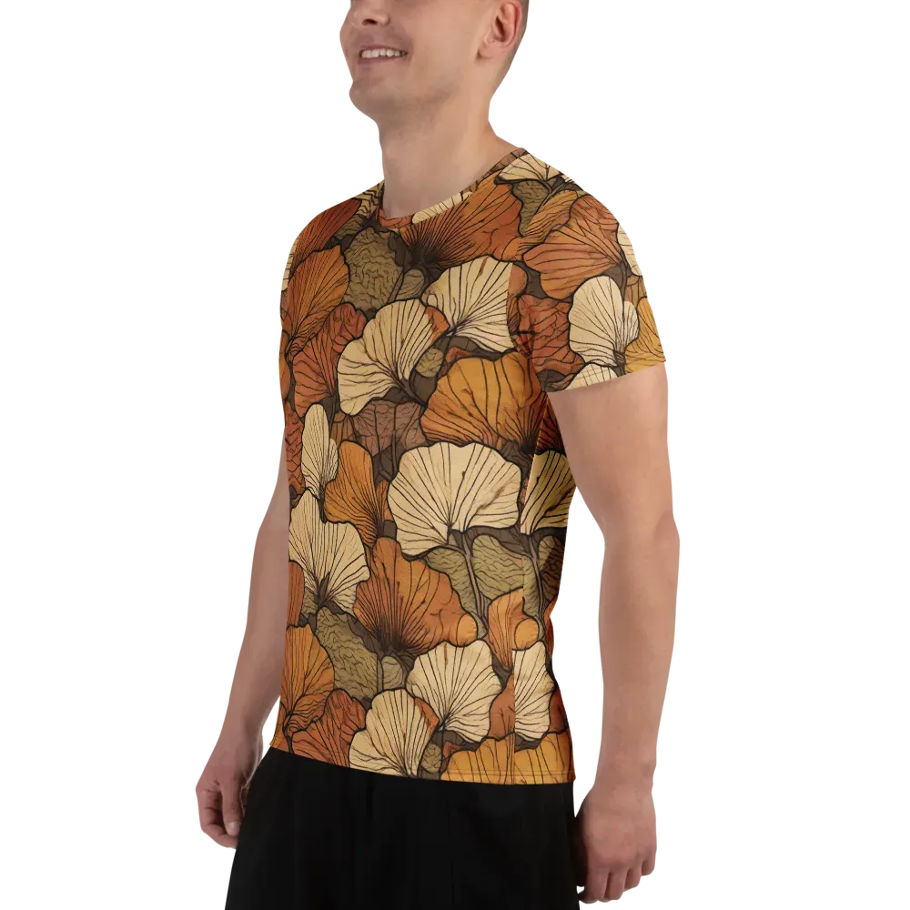 Amber Petal Atlas on Men's Athletic T-Shirt — Left