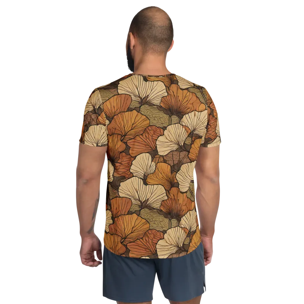 Amber Petal Atlas on Men's Athletic T-Shirt — Back