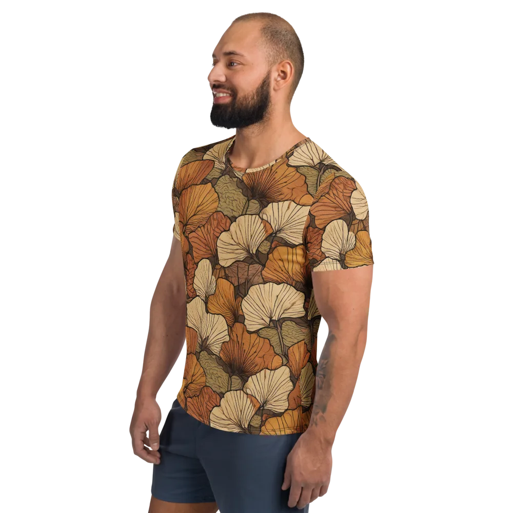 Amber Petal Atlas on Men's Athletic T-Shirt — Left