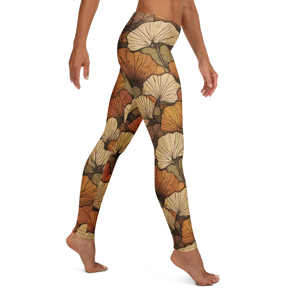 Amber Petal Atlas on Leggings — Right