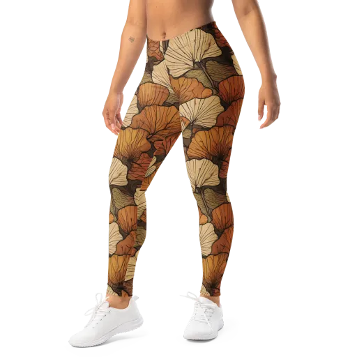 Amber Petal Atlas on a Leggings