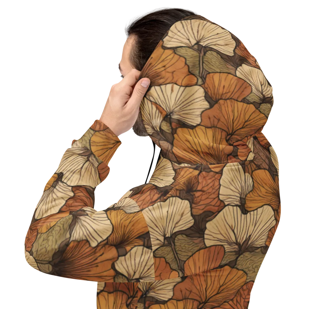 Amber Petal Atlas on Hoodie — Back