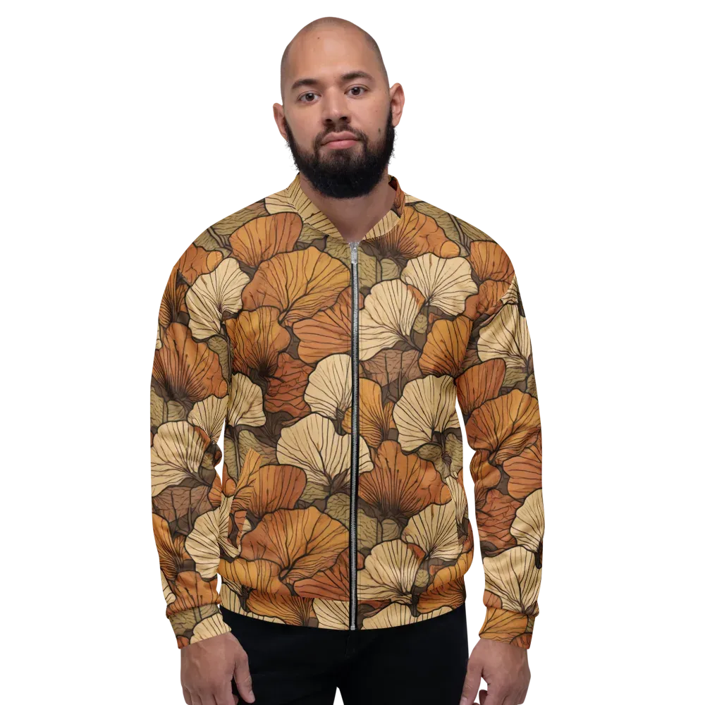 Amber Petal Atlas on Bomber Jacket — Front