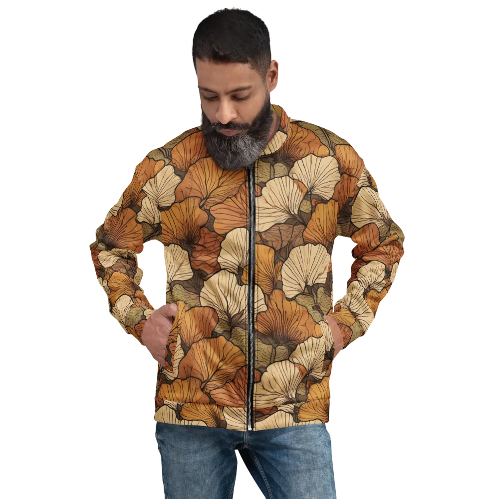 Amber Petal Atlas on Bomber Jacket — Front