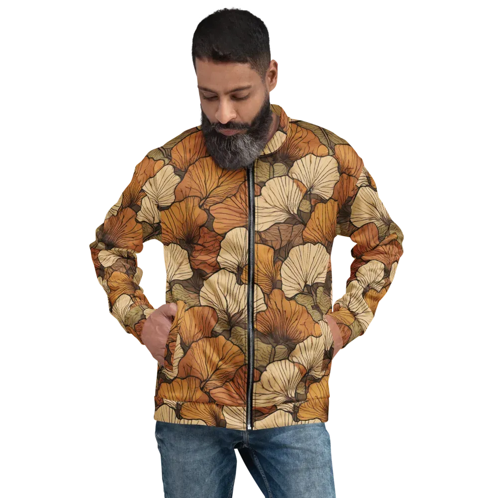Amber Petal Atlas on Bomber Jacket — Front