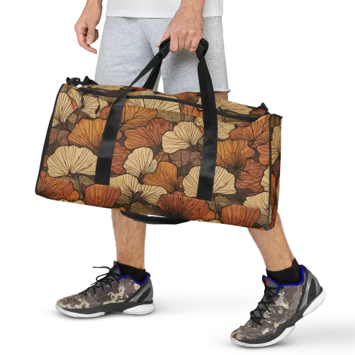 Amber Petal Atlas on a Duffle Bag
