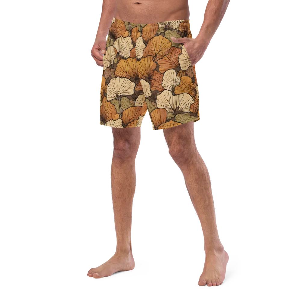 Amber Petal Atlas on Swim Trunks — Left Front