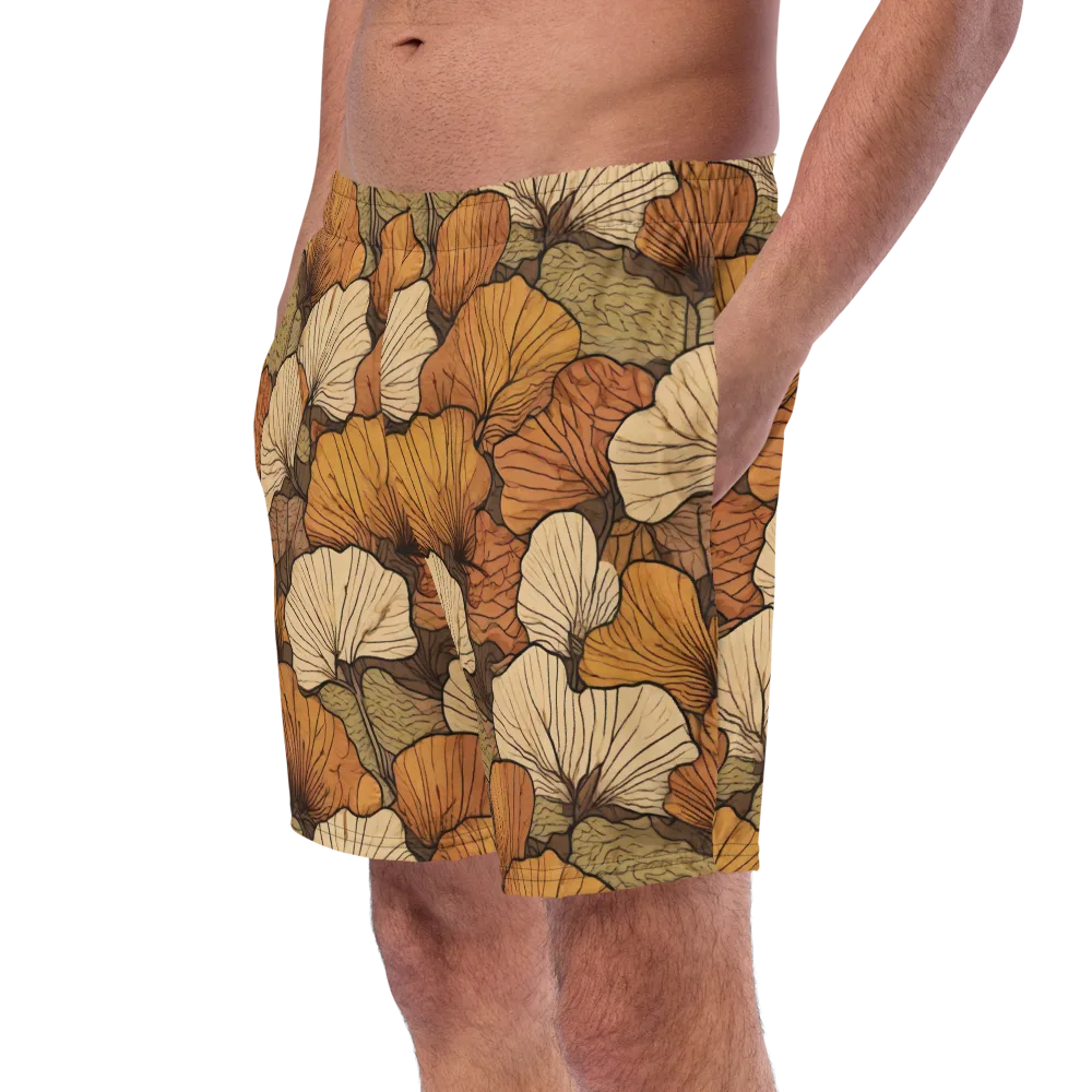 Amber Petal Atlas on Swim Trunks — Left Front
