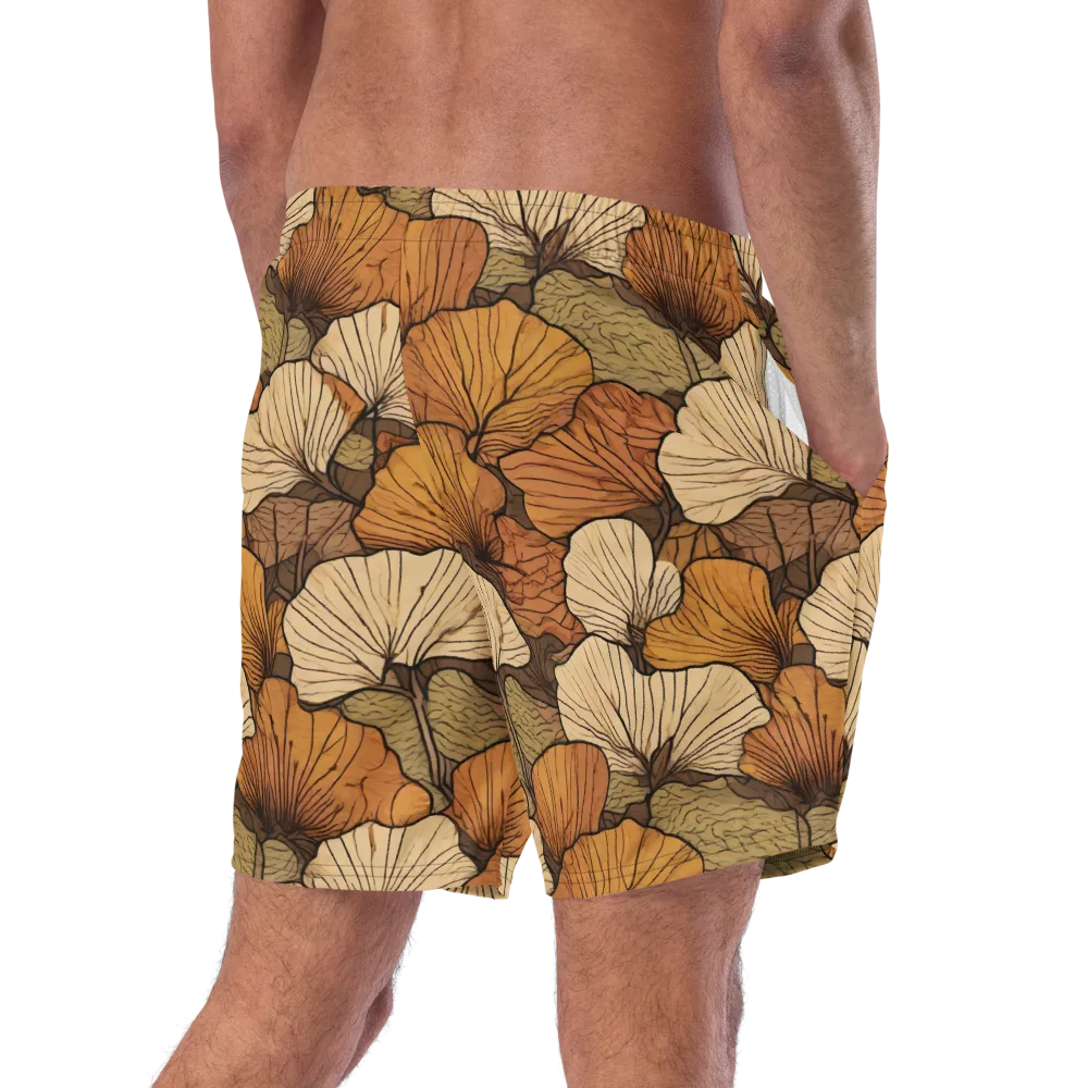 Amber Petal Atlas on Swim Trunks — Right Back