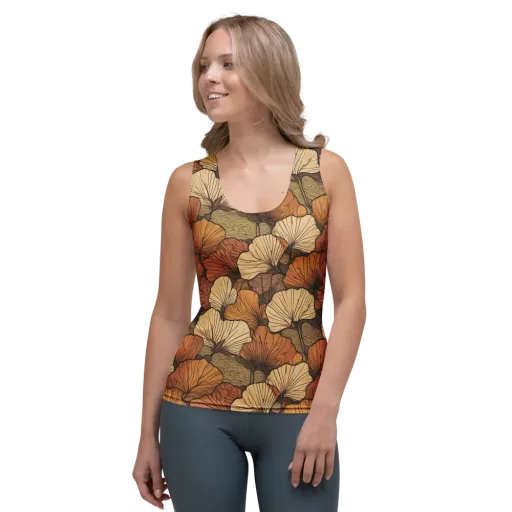 Amber Petal Atlas on a Women's Tank Top