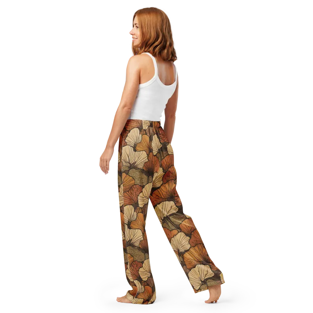 Amber Petal Atlas on Women's Pajama Pants — Back