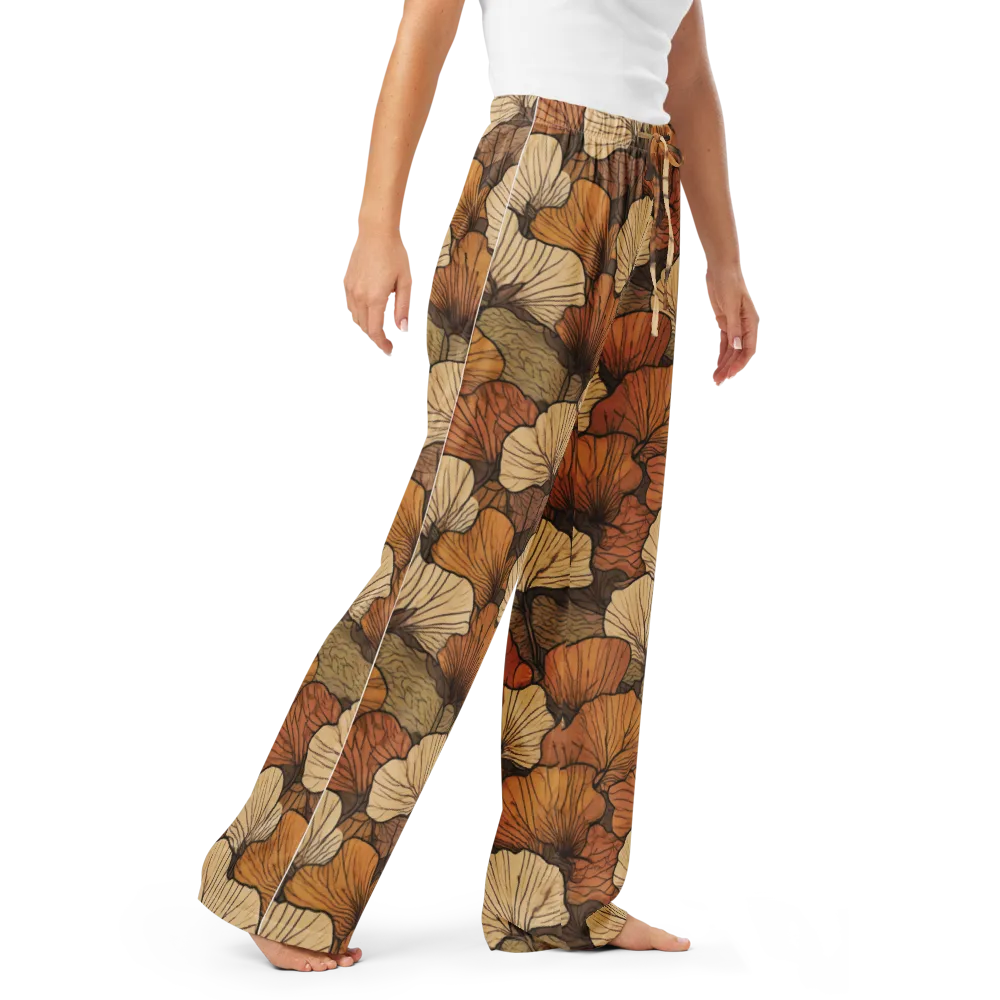 Amber Petal Atlas on Women's Pajama Pants — Right Front