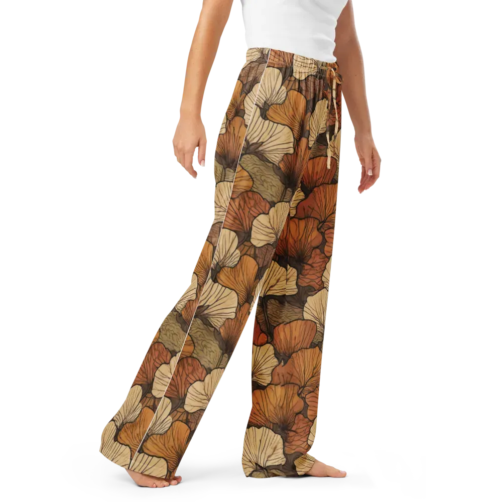 Amber Petal Atlas on Women's Pajama Pants — Right Front