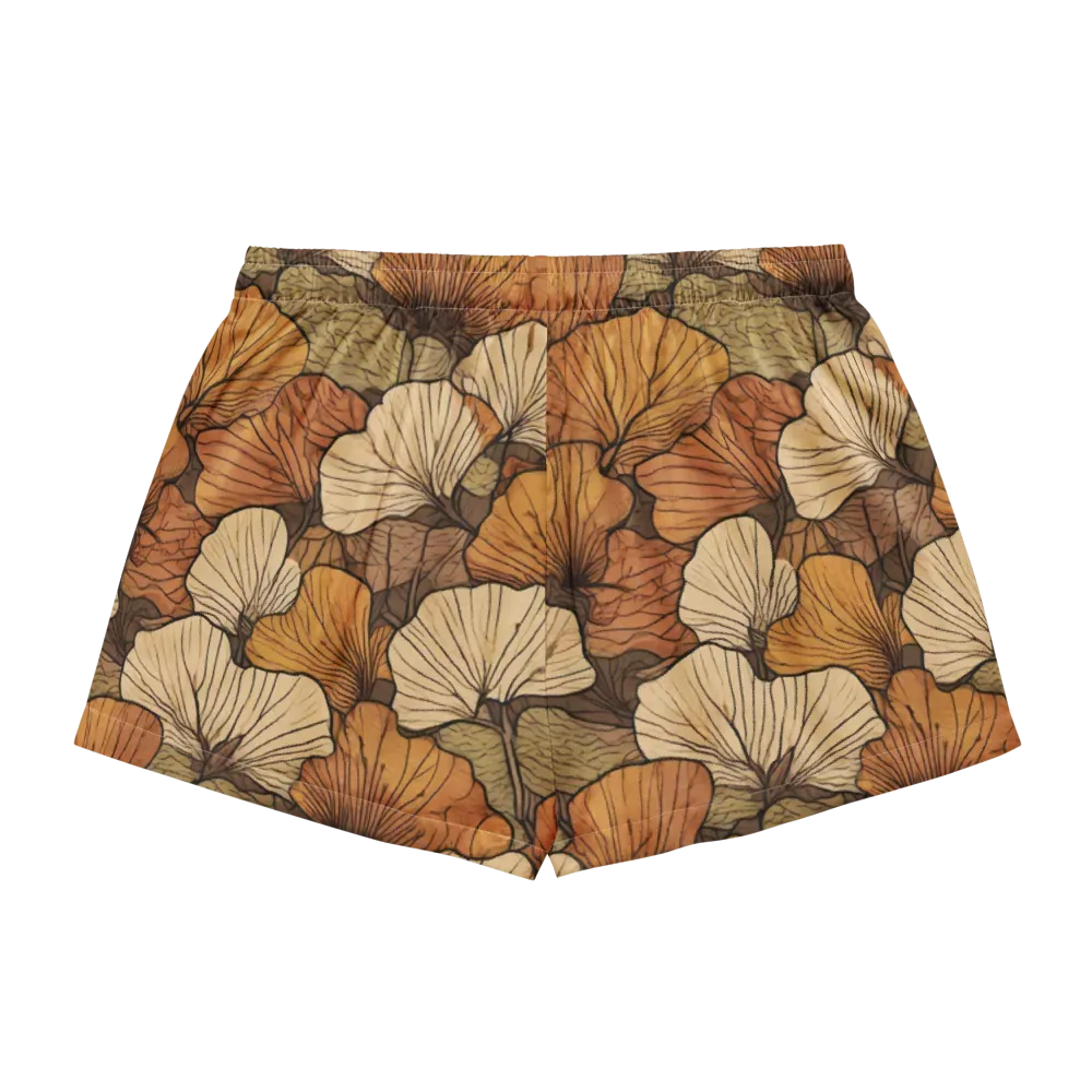 Amber Petal Atlas on Women's Pajama Shorts — Back