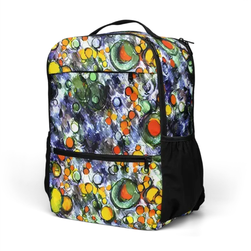 Neon Still Life on a Utility Backpack