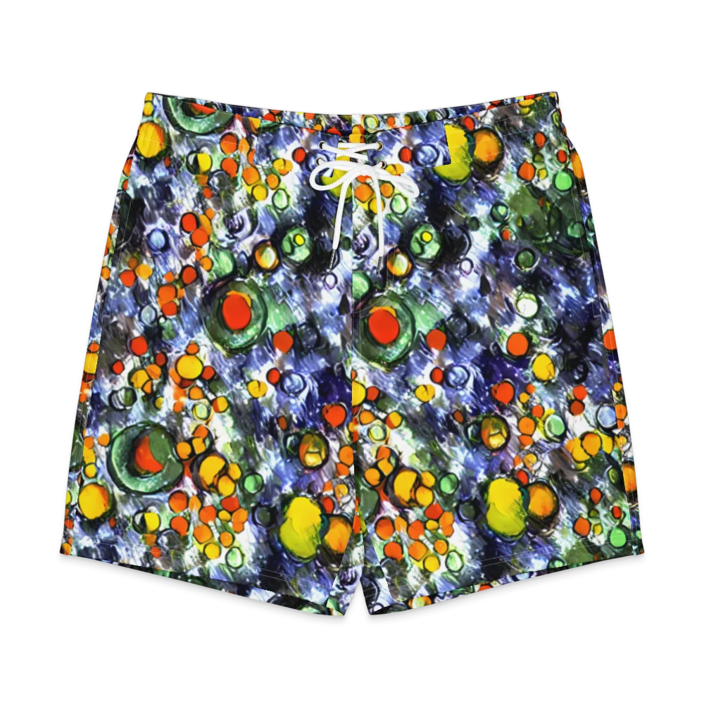 Neon Still Life on Men's Board Shorts — Front