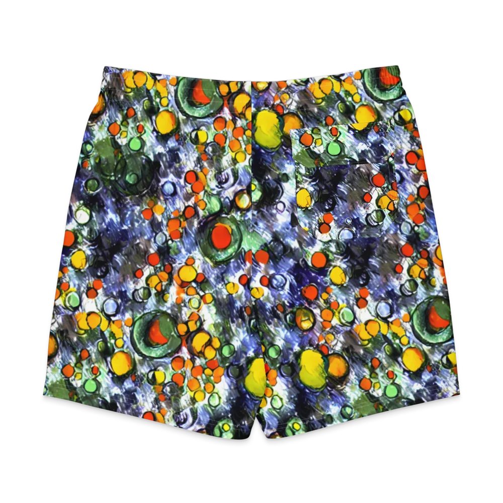 Neon Still Life on Men's Board Shorts — Back
