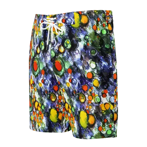 Neon Still Life on a Men's Board Shorts