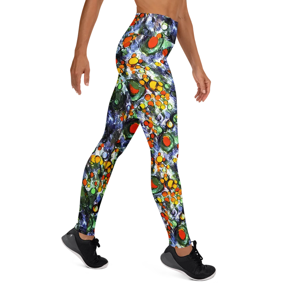 Neon Still Life on Yoga Leggings — Right