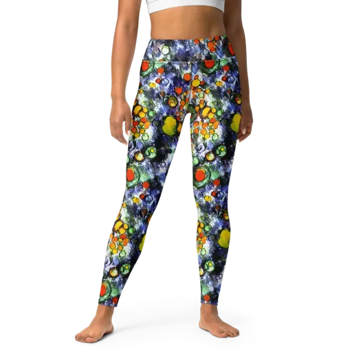 Neon Still Life on a Yoga Leggings