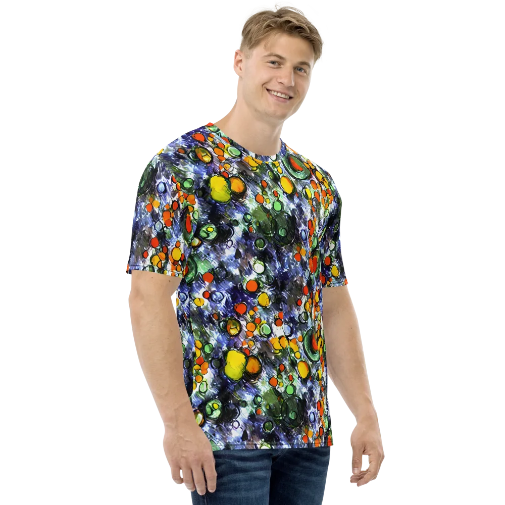 Neon Still Life on Men's Crew Neck T-Shirt — Right