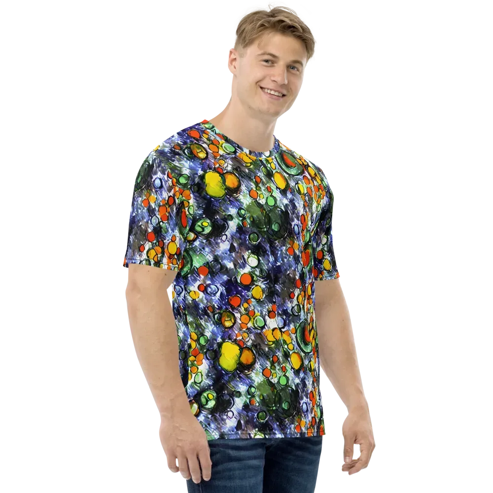 Neon Still Life on Men's Crew Neck T-Shirt — Right