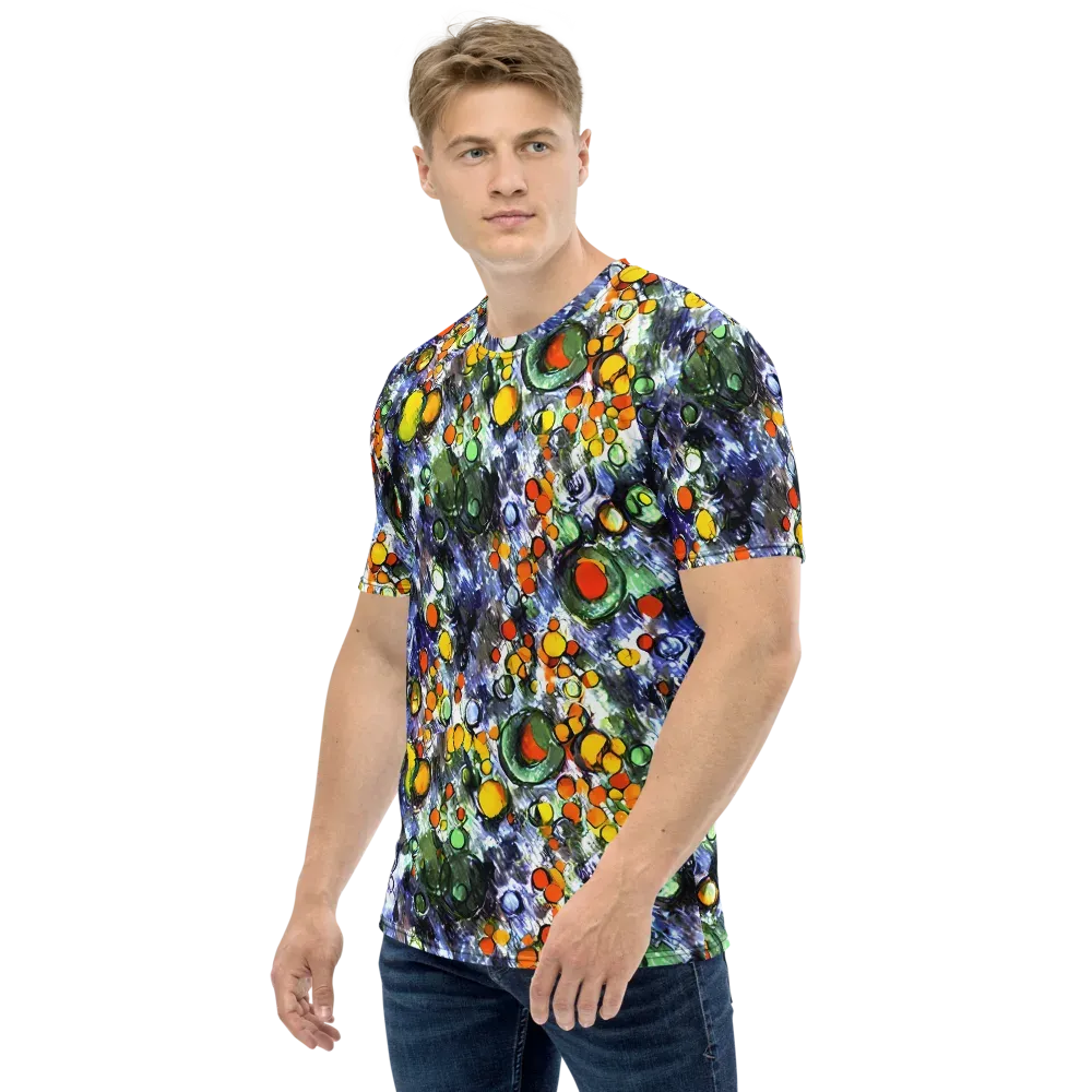 Neon Still Life on Men's Crew Neck T-Shirt — Left