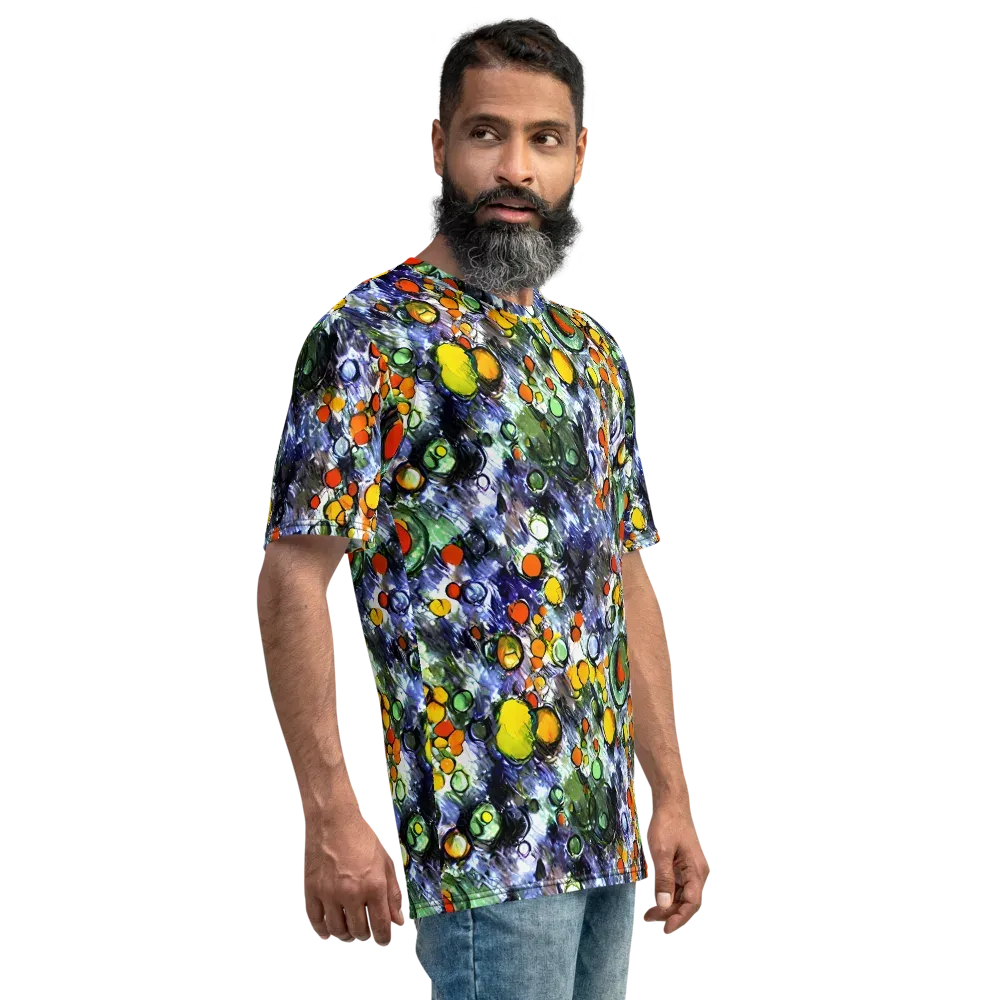 Neon Still Life on Men's Crew Neck T-Shirt — Right