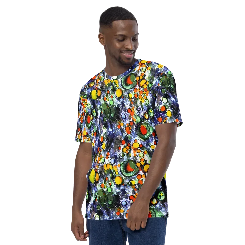 Neon Still Life on Men's Crew Neck T-Shirt — Left