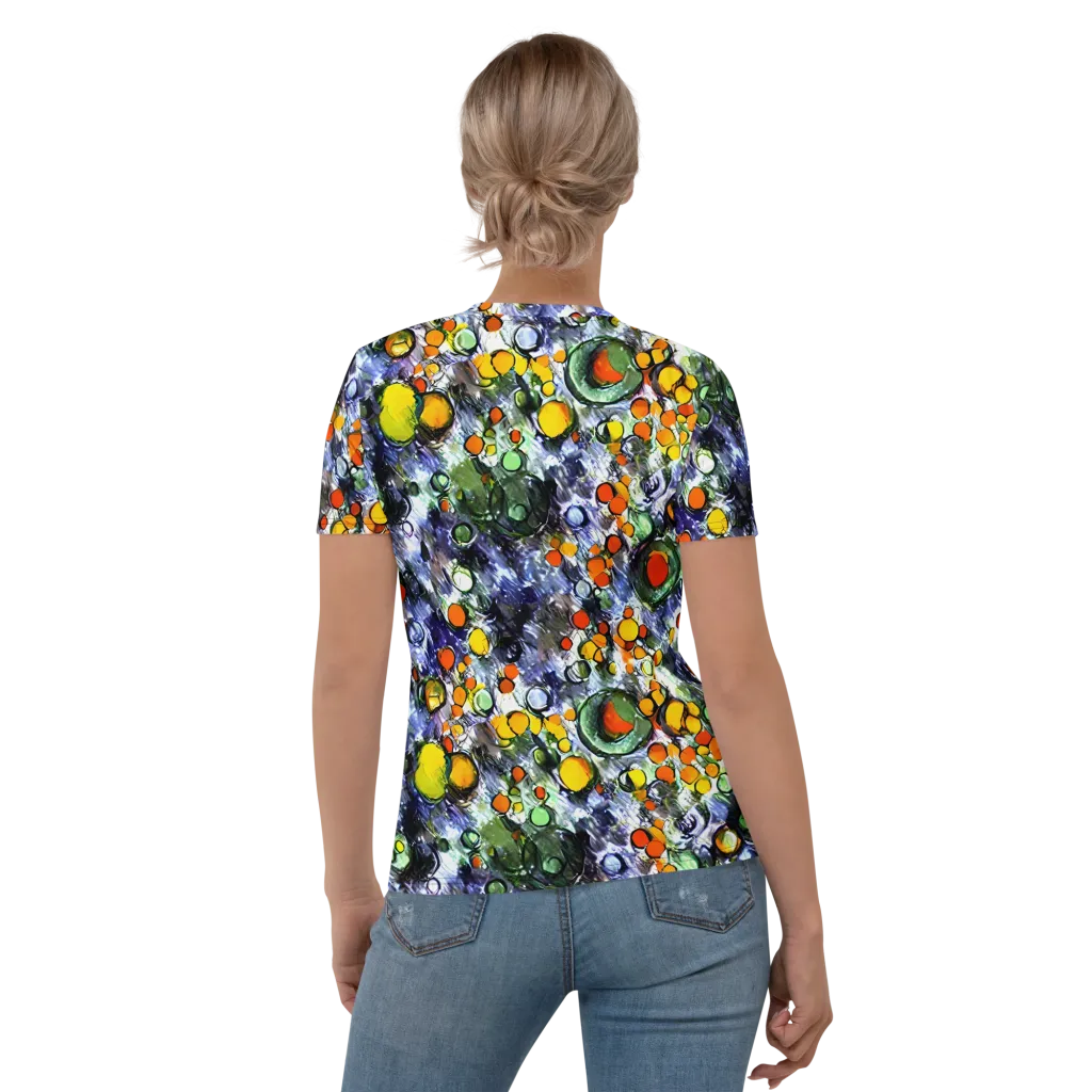 Neon Still Life on Women's Crew Neck T-Shirt — Back