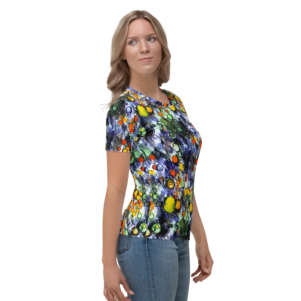Neon Still Life on Women's Crew Neck T-Shirt — Right