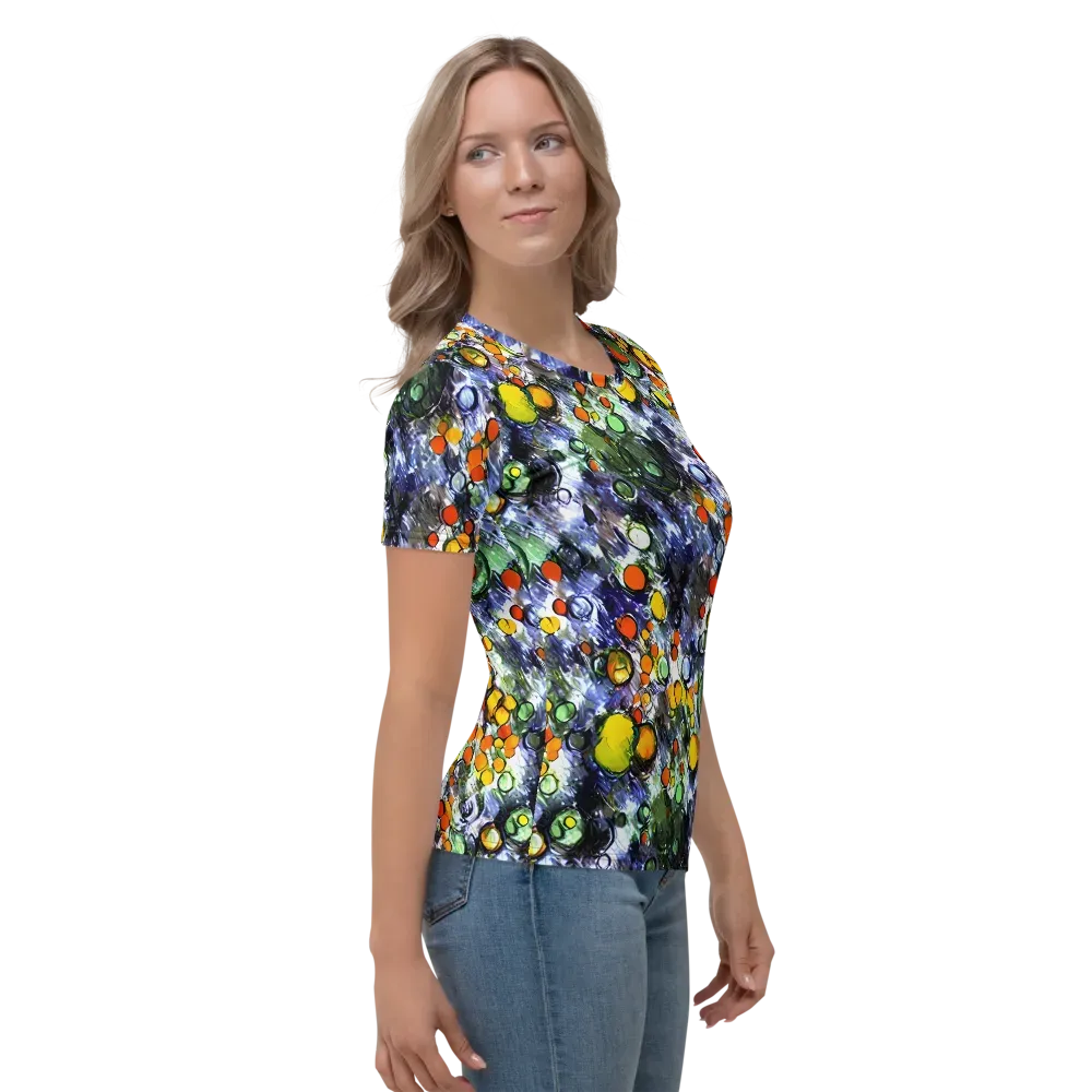 Neon Still Life on Women's Crew Neck T-Shirt — Right
