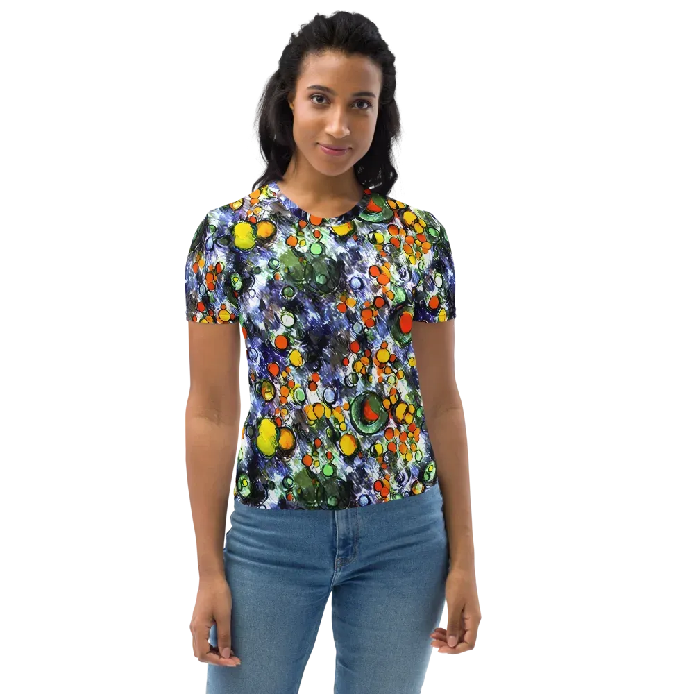 Neon Still Life on Women's Crew Neck T-Shirt — Front