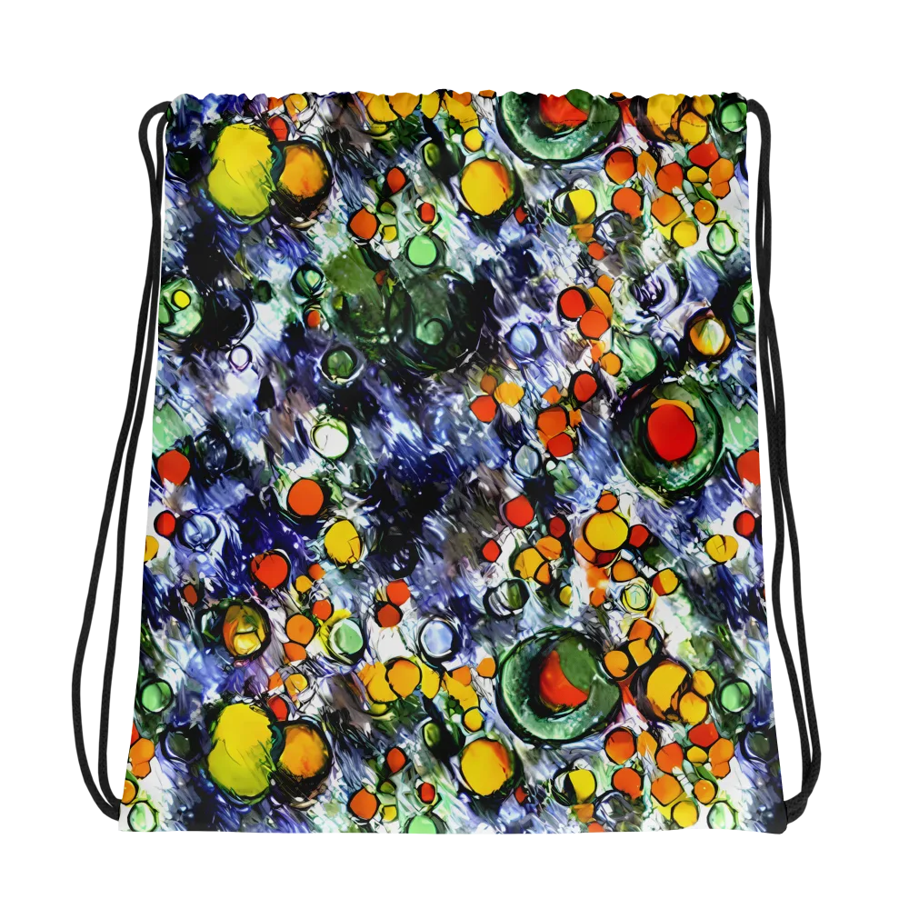 Neon Still Life on Drawstring Bag — Photo