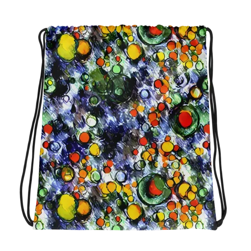 Neon Still Life on a Drawstring Bag