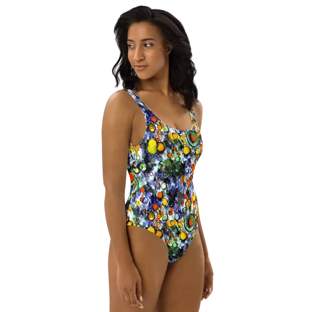 Neon Still Life on One-Piece Swimsuit — Right