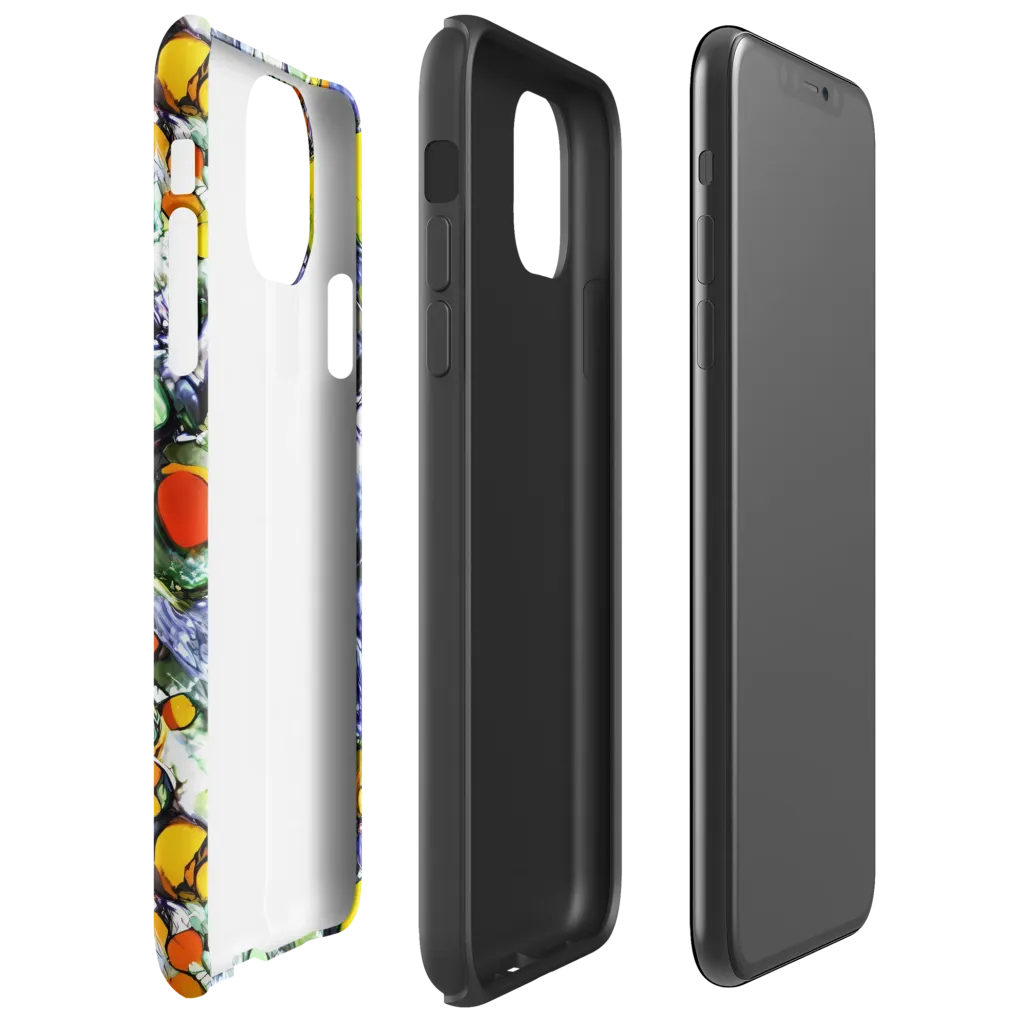 Neon Still Life on Tough Case for iPhone® — Right