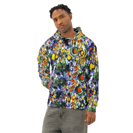 Neon Still Life on a Cotton Hoodie