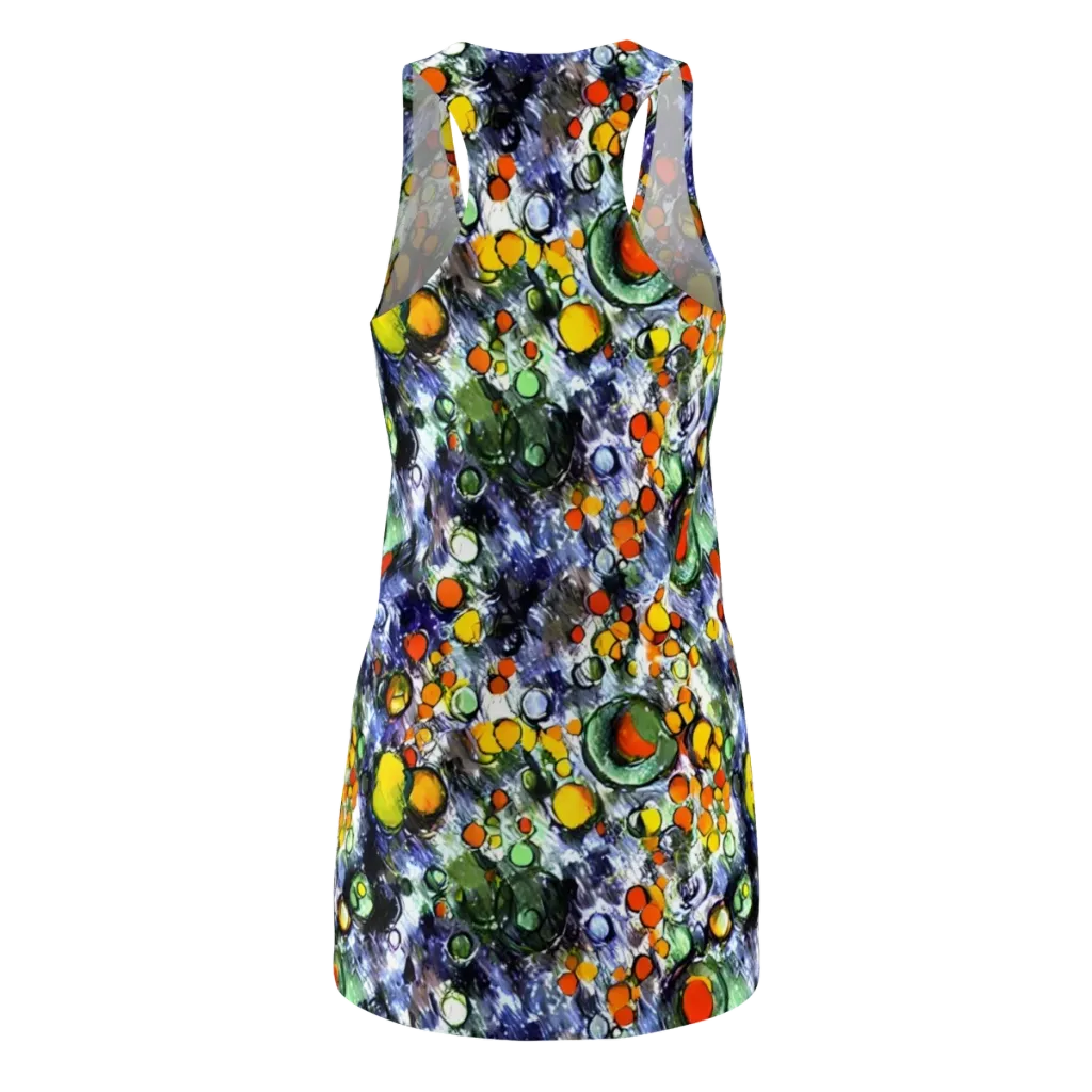 Neon Still Life on Racerback Dress — Back
