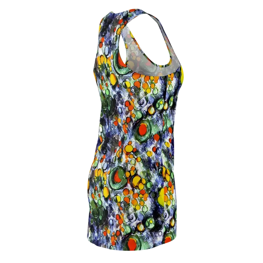 Neon Still Life on Racerback Dress — Back Side