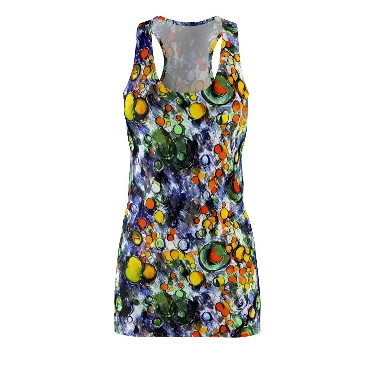 Neon Still Life on Racerback Dress — Front
