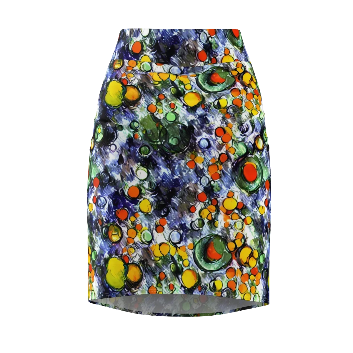 Neon Still Life on Pencil Skirt — Front