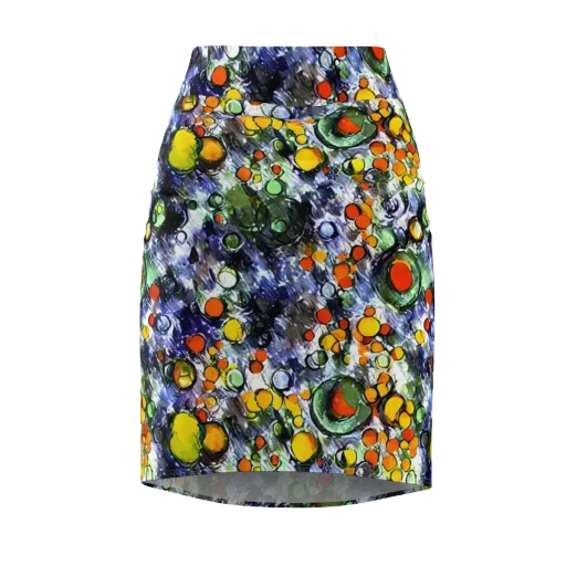 Neon Still Life on a Pencil Skirt