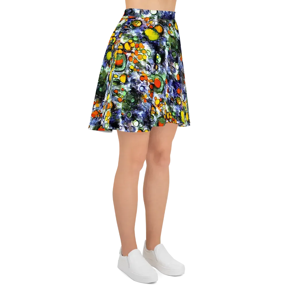 Neon Still Life on Skater Skirt — Right