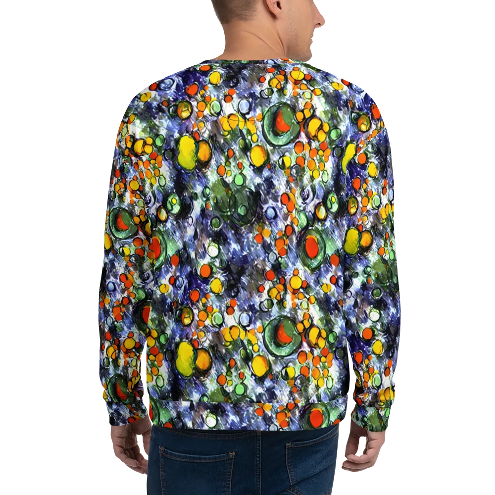 Neon Still Life on Sweatshirt — Back