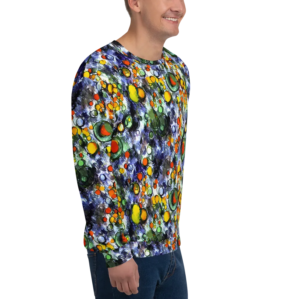 Neon Still Life on Sweatshirt — Right Front