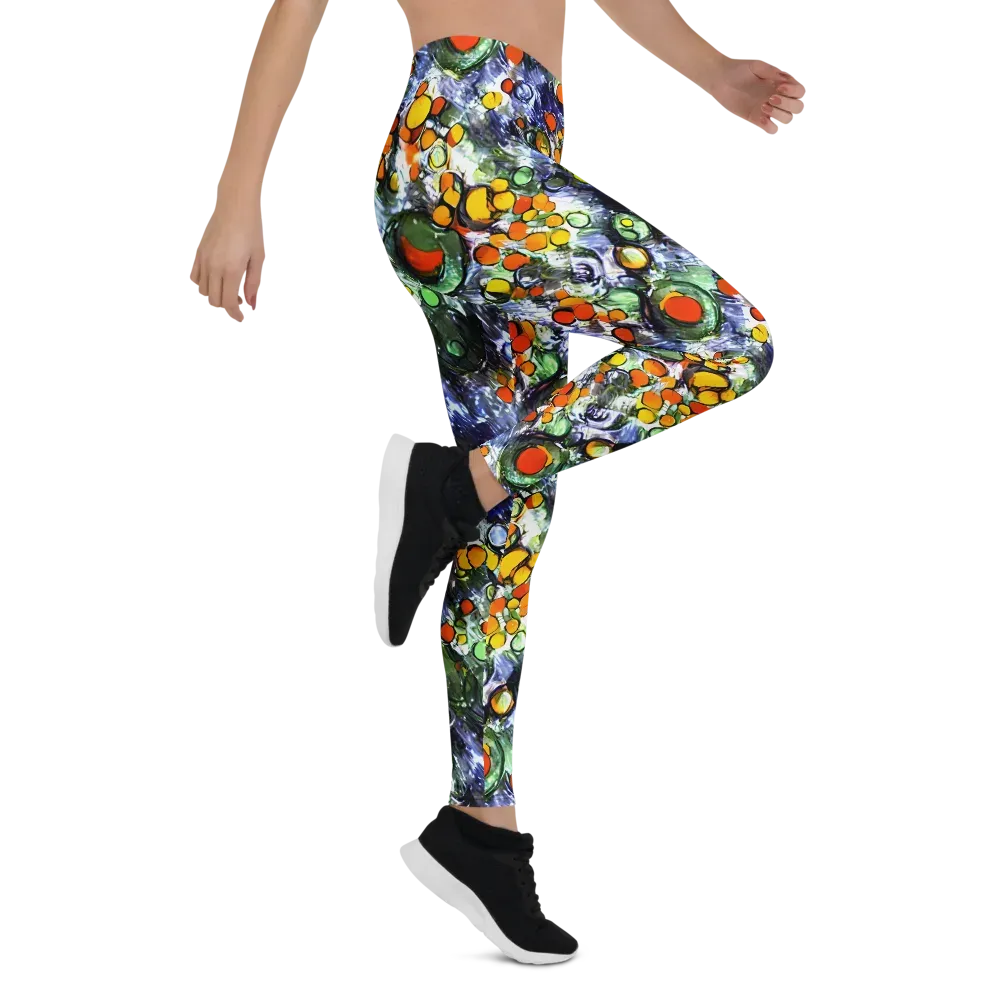 Neon Still Life on Leggings — Right