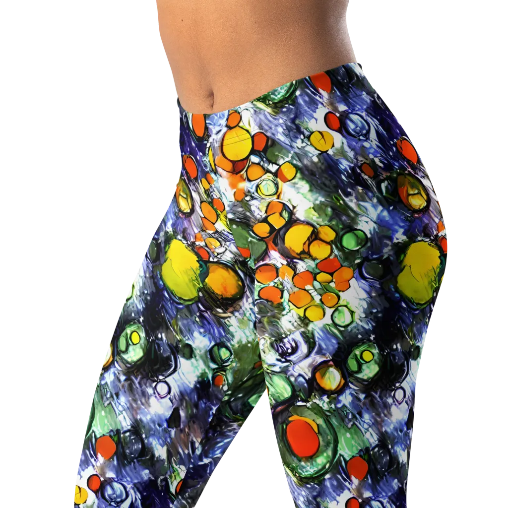 Neon Still Life on Leggings — Left Front